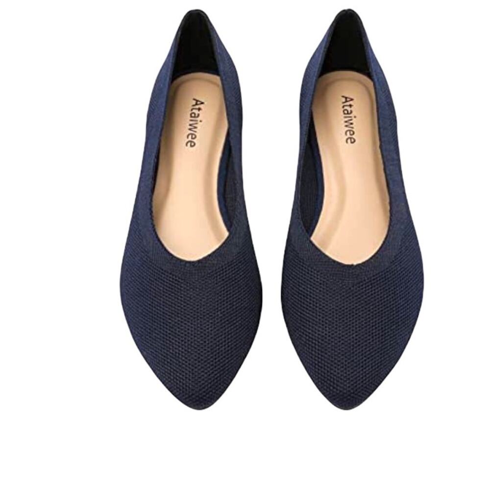 Ataiwee Pointy Cozy Anti-Slip Cute Slip-on Shoes